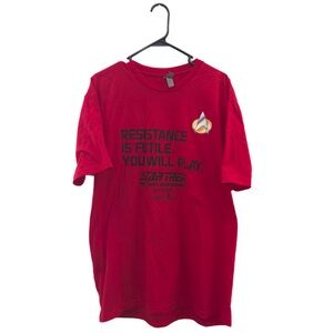 Star Trek Resistance is Futile Red Shirt XL